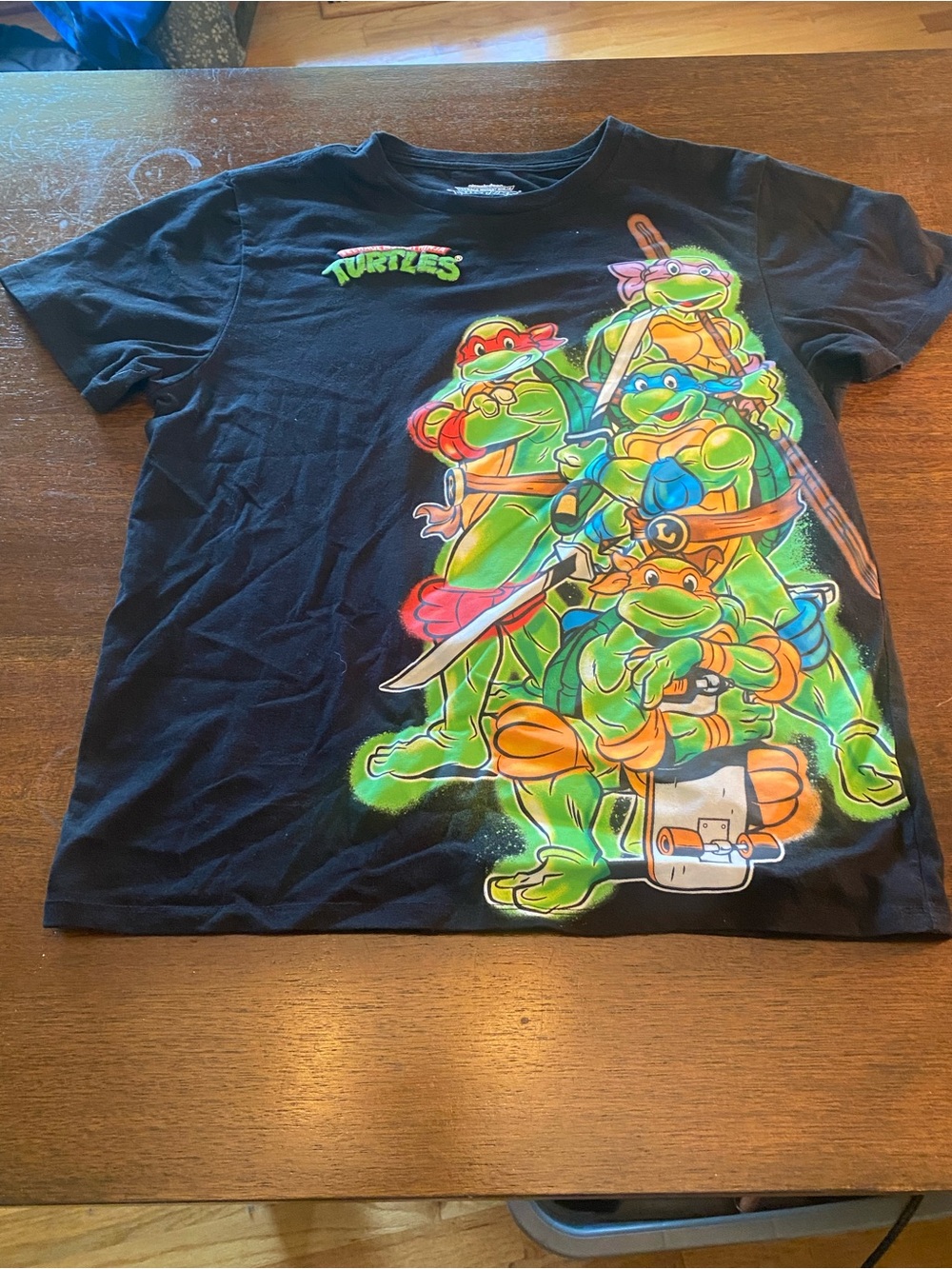 Nickelodeon Teenage Mutant Ninja Turtles black T-Shirt youth Size Large